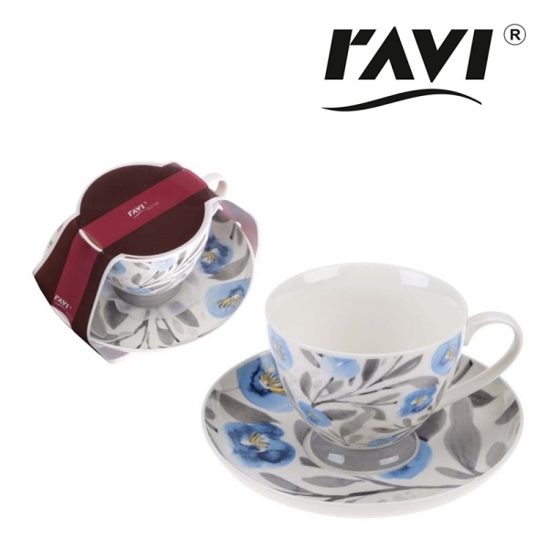 Filiżanka i spodek FLORENCE 200ml wzór 1 RAVI